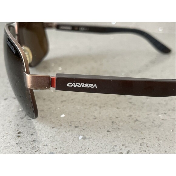 Carrera 8003 0RPU8 Brown Wrap Sunglasses Brown Lens 62-16 130 FRAMES ONLY - Picture 4 of 13